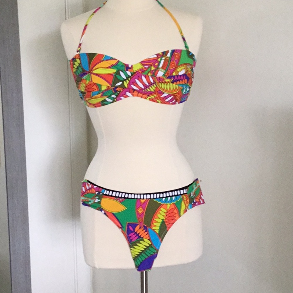 Trina Turk two piece bathing suit.